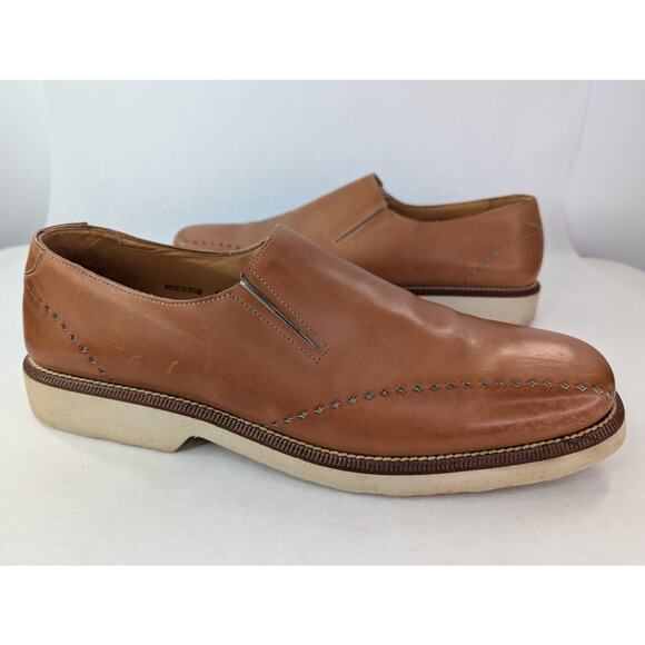 MEZLAN Rabat MENS Brown CALFSKIN LEATHER Slip On LOAFER Size 12 | 1130 - Picture 1 of 9